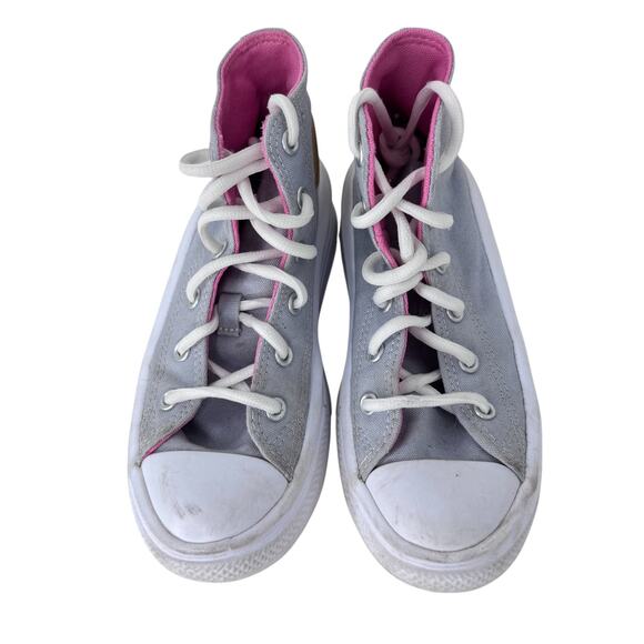 Converse Chuck Taylor All Star Move Platform Sneaker Youth 1 Gray‎ White A02495C - Picture 5 of 13